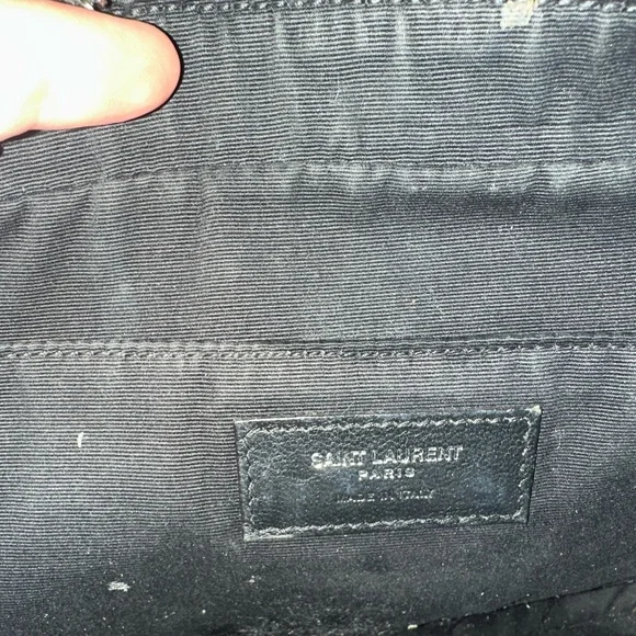 Saint Laurent Black Camera Lou Bag - Picture 12 of 14